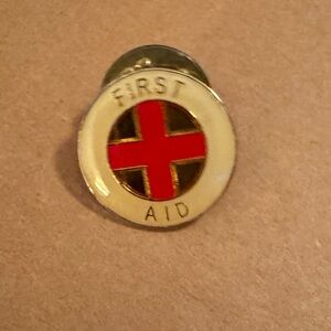Bundle 3 for $10 First Aid hat \ lapel enamel pin vintage
